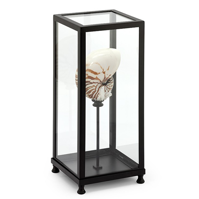 Статуэтка GLASS BOX DECORATION LG Прозрачный Бежевый Черный Статуэтка GLASS BOX DECORATION LG Прозрачный Бежевый Черный в Тюмени | Loft Concept