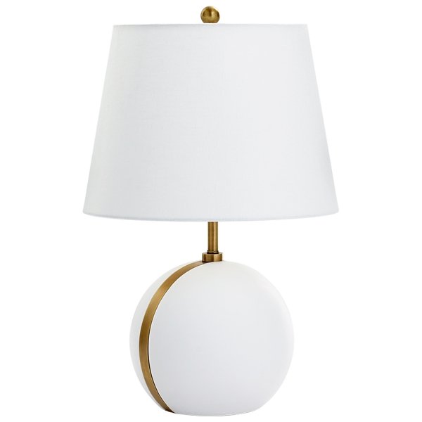 Настольная лампа Cyan Design Snow Moon Table Lamp Белый Настольная лампа Cyan Design Snow Moon Table Lamp Белый в Тюмени | Loft Concept