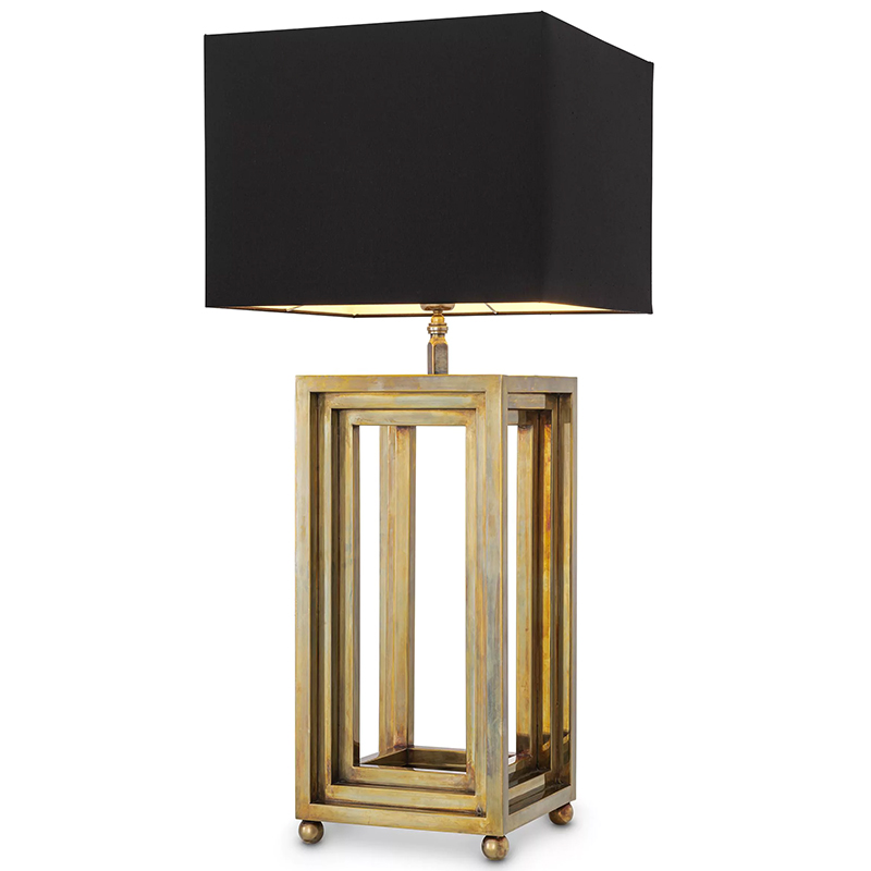 Настольная лампа Eichholtz Table Lamp Menaggio Винтажная латунь Черный Настольная лампа Eichholtz Table Lamp Menaggio Винтажная латунь Черный в Тюмени | Loft Concept