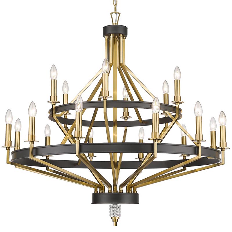 Люстра Fainela Chandelier 105 Латунь Черный Люстра Fainela Chandelier 105 Латунь Черный в Тюмени | Loft Concept