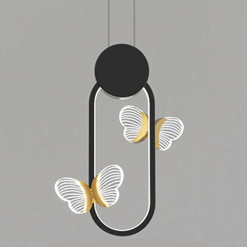 Светильник Butterfly Black Oval Прозрачный Черный Золотой Светильник Butterfly Black Oval Прозрачный Черный Золотой в Тюмени | Loft Concept