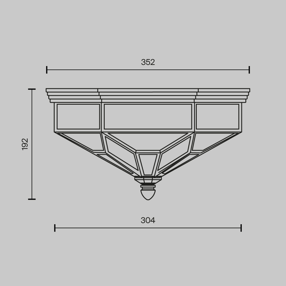 Потолочный светильник Zeil E27X3 в Тюмени