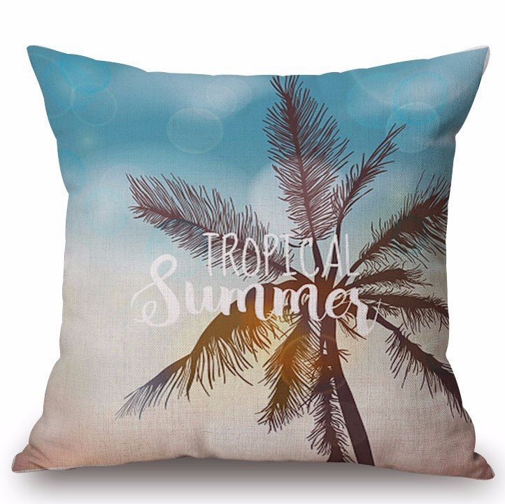 Декоративная подушка Palm Tree at Sunset Декоративная подушка Palm Tree at Sunset в Тюмени | Loft Concept