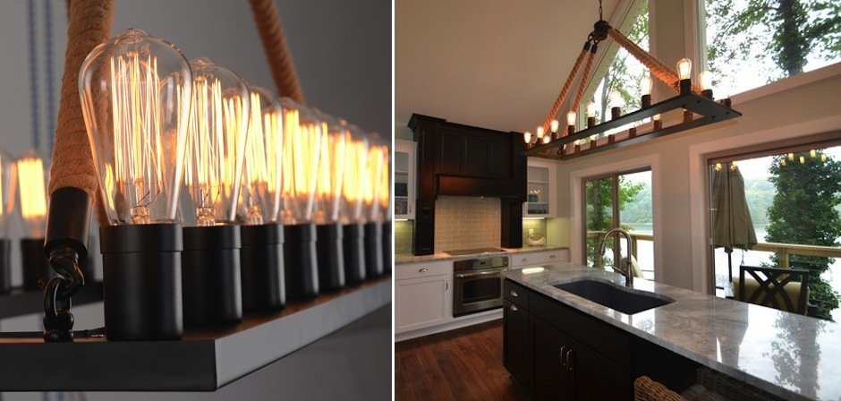 Люстра Square Large Loft Rope Light Люстра Square Large Loft Rope Light - Loft-Concept в Тюмени