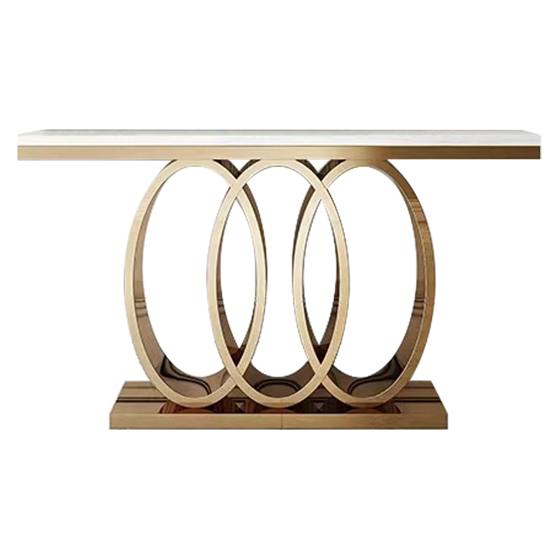 Консоль OSLO CONSOLE Белый Мрамор Bianco Глянцевое золото Консоль OSLO CONSOLE Белый Мрамор Bianco Глянцевое золото в Тюмени | Loft Concept