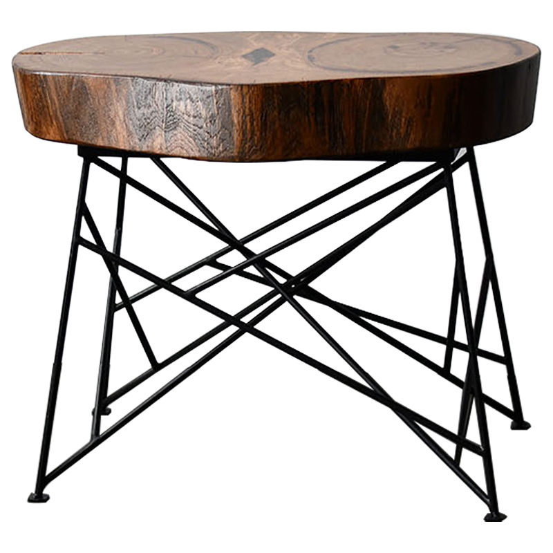 Кофейный стол Owly Industrial Metal Rust Coffee Table Коричневый Черный Кофейный стол Owly Industrial Metal Rust Coffee Table Коричневый Черный в Тюмени | Loft Concept