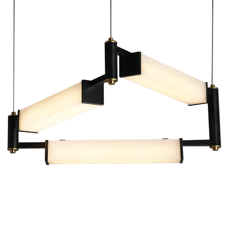 Люстра Gaelle Modern Marble Chandelier Белый Мрамор Bianco Черный Латунь Люстра Gaelle Modern Marble Chandelier Белый Мрамор Bianco Черный Латунь в Тюмени | Loft Concept