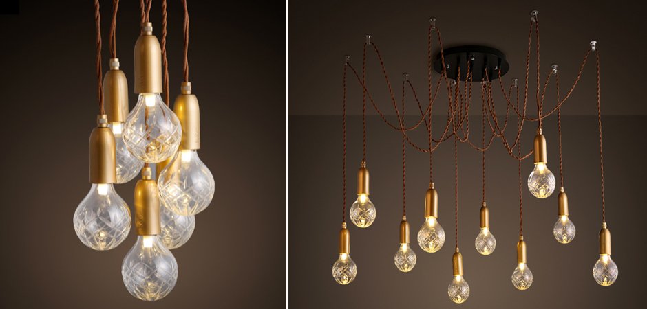 Подвесной светильник lee broom Ceare Crystal Bulb Chandelier Подвесной светильник lee broom Ceare Crystal Bulb Chandelier - Loft-Concept в Тюмени