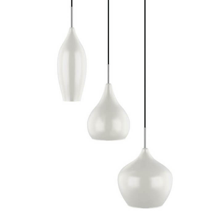 Люстра Candiano Milk Triple Белый Хром Люстра Candiano Milk Triple Белый Хром в Тюмени | Loft Concept
