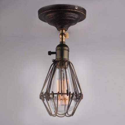 Потолочный светильник Top Loft Cage Pendant Бронза Потолочный светильник Top Loft Cage Pendant Бронза в Тюмени | Loft Concept