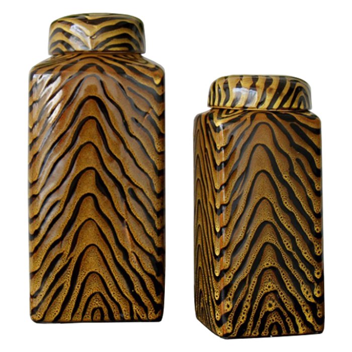 Ваза Wild print Коричневый Ваза Wild print Коричневый в Тюмени | Loft Concept