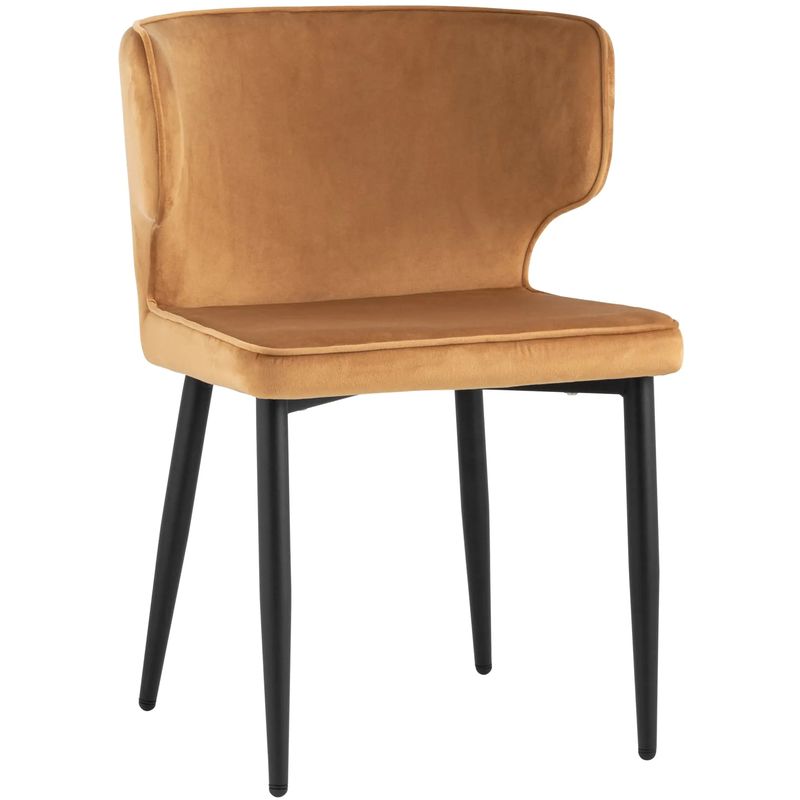Стул Mateo Chair Терракотовый Велюр Терракотовый Черный Стул Mateo Chair Терракотовый Велюр Терракотовый Черный в Тюмени | Loft Concept