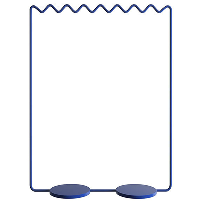 Вешалка Wave-shaped Hanger Rack Blue L Синий Вешалка Wave-shaped Hanger Rack Blue L Синий в Тюмени | Loft Concept