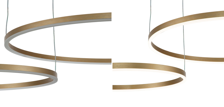 Подвесной светильник Neo Circles Double Gold Подвесной светильник Neo Circles Double Gold - Loft-Concept в Тюмени