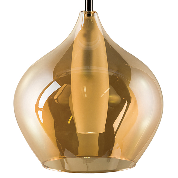 Подвесной светильник Candiano Amber One II Янтарь (Amber) Хром Подвесной светильник Candiano Amber One II Янтарь (Amber) Хром в Тюмени | Loft Concept