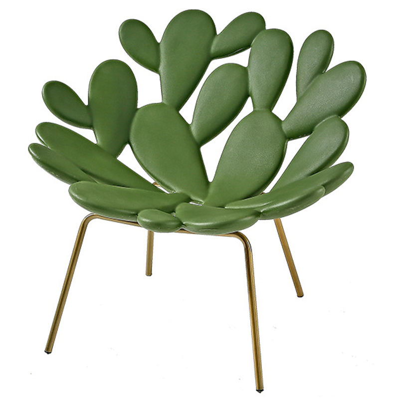 Кресло Filicudi Armchair Зеленый Зеленый Латунь Кресло Filicudi Armchair Зеленый Зеленый Латунь в Тюмени | Loft Concept