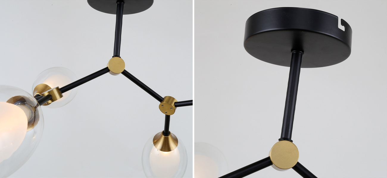 Люстра с плафонами из двойного стекла BUBBLE CHANDELIER - фото №1