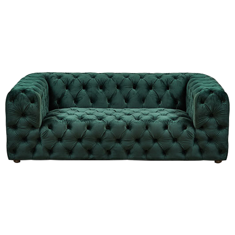 Диван Green Soho Tufted Sofa Зеленый Зеленый Диван Green Soho Tufted Sofa Зеленый Зеленый в Тюмени | Loft Concept