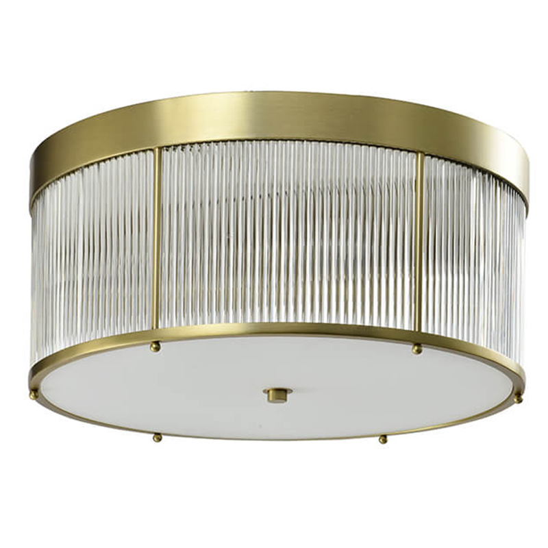Потолочный светильник Caleb Brass Ceiling Lamp Латунь Прозрачный (Transparent) Потолочный светильник Caleb Brass Ceiling Lamp Латунь Прозрачный (Transparent) в Тюмени | Loft Concept