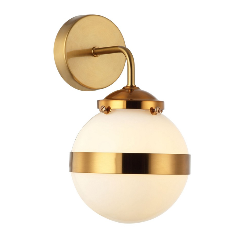 Бра White Sphere Латунь Латунь Белый Бра White Sphere Латунь Латунь Белый в Тюмени | Loft Concept