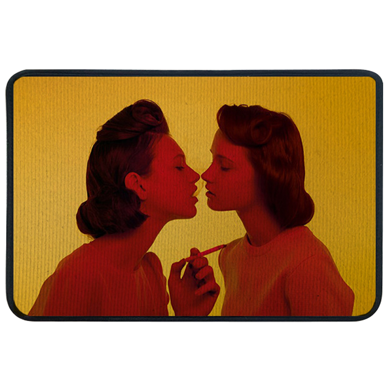 Ковер для прихожей и ванной Seletti Smoking Girl Желтый Красный Ковер для прихожей и ванной Seletti Smoking Girl Желтый Красный в Тюмени | Loft Concept