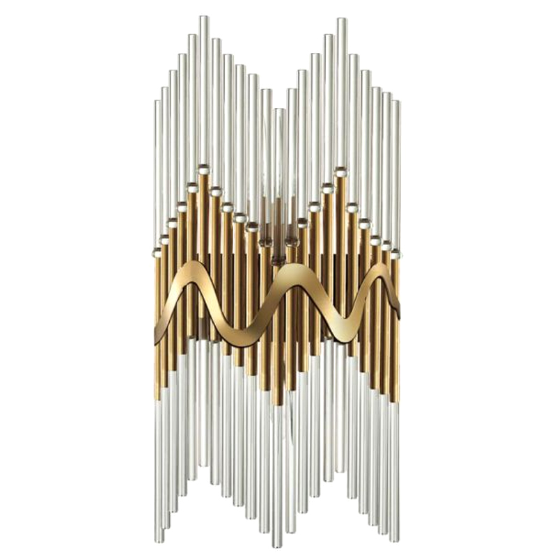 Бра Bronze Pipes стеклянное Бронза Прозрачный Бра Bronze Pipes стеклянное Бронза Прозрачный в Тюмени | Loft Concept