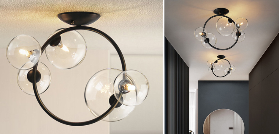 Потолочный светильник IONA Octo Ceiling 5 плафонов Потолочный светильник IONA Octo Ceiling 5 плафонов - Loft-Concept в Тюмени