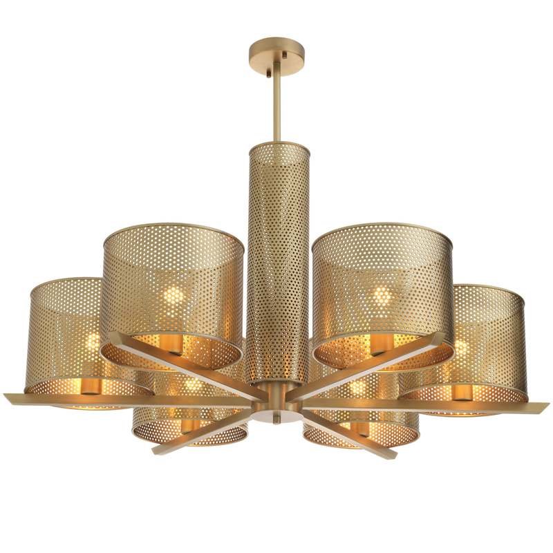 Люстра Eichholtz Chandelier Morrison Brass Латунь Люстра Eichholtz Chandelier Morrison Brass Латунь в Тюмени | Loft Concept
