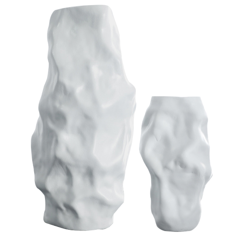 Ваза Crumpled White Vase Белый Ваза Crumpled White Vase Белый в Тюмени | Loft Concept