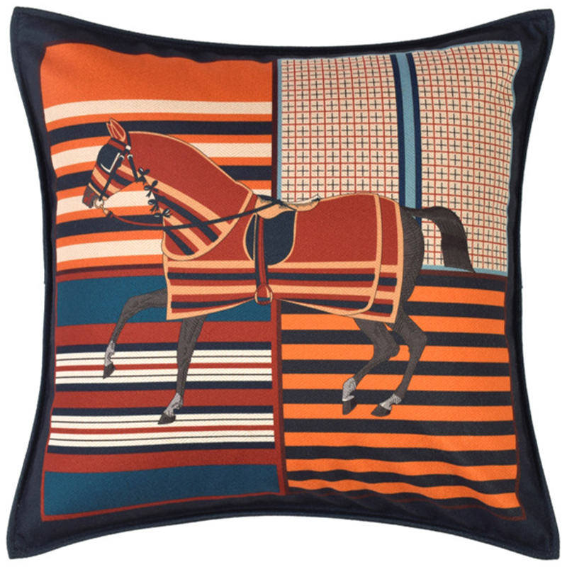 Декоративная подушка Hermes Horse 42 Мульти Декоративная подушка Hermes Horse 42 Мульти в Тюмени | Loft Concept