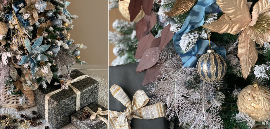 Дизайнерская Ель Голубой и Бежевый Декор Blue and Beige Decor Дизайнерская Ель Голубой и Бежевый Декор Blue and Beige Decor - Loft-Concept в Тюмени