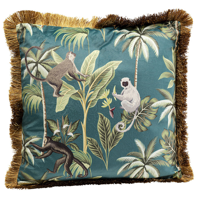 Подушка Jungle Monkeys Мульти Подушка Jungle Monkeys Мульти в Тюмени | Loft Concept