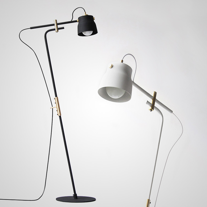 Торшер RAM PLASENCIA FLOR Lamp Белый Черный Торшер RAM PLASENCIA FLOR Lamp Белый Черный в Тюмени | Loft Concept