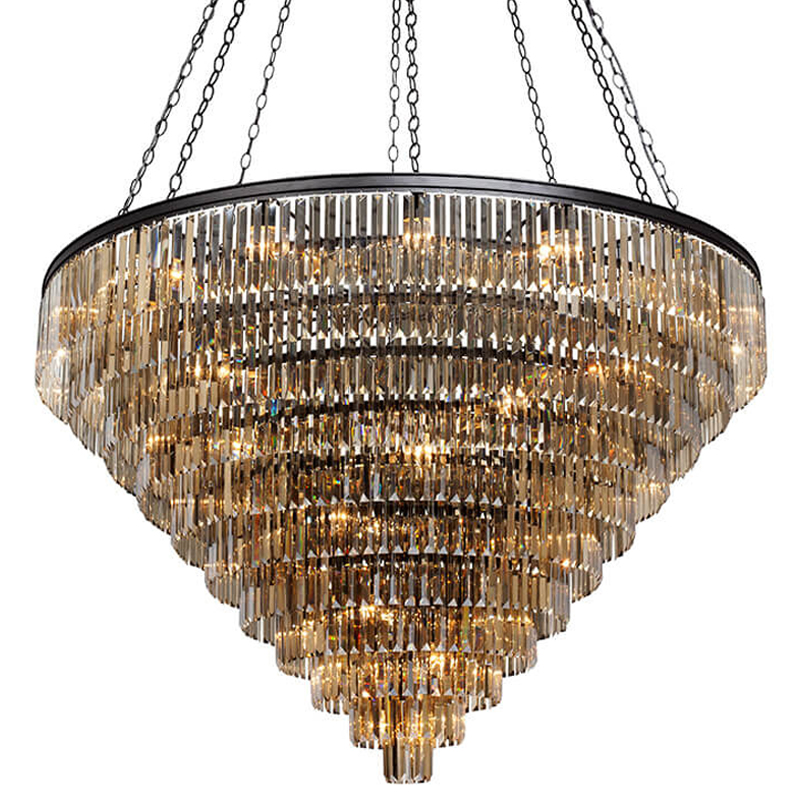 Большая Многоярусная люстра ODEON Amber GLASS 11-TIER диаметр 160 см Черный матовый Прозрачное Стекло Большая Многоярусная люстра ODEON Amber GLASS 11-TIER диаметр 160 см Черный матовый Прозрачное Стекло в Тюмени | Loft Concept