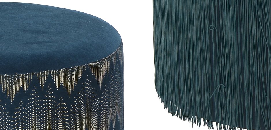 Пуф Fringe Blue Пуф Fringe Blue - Loft-Concept в Тюмени