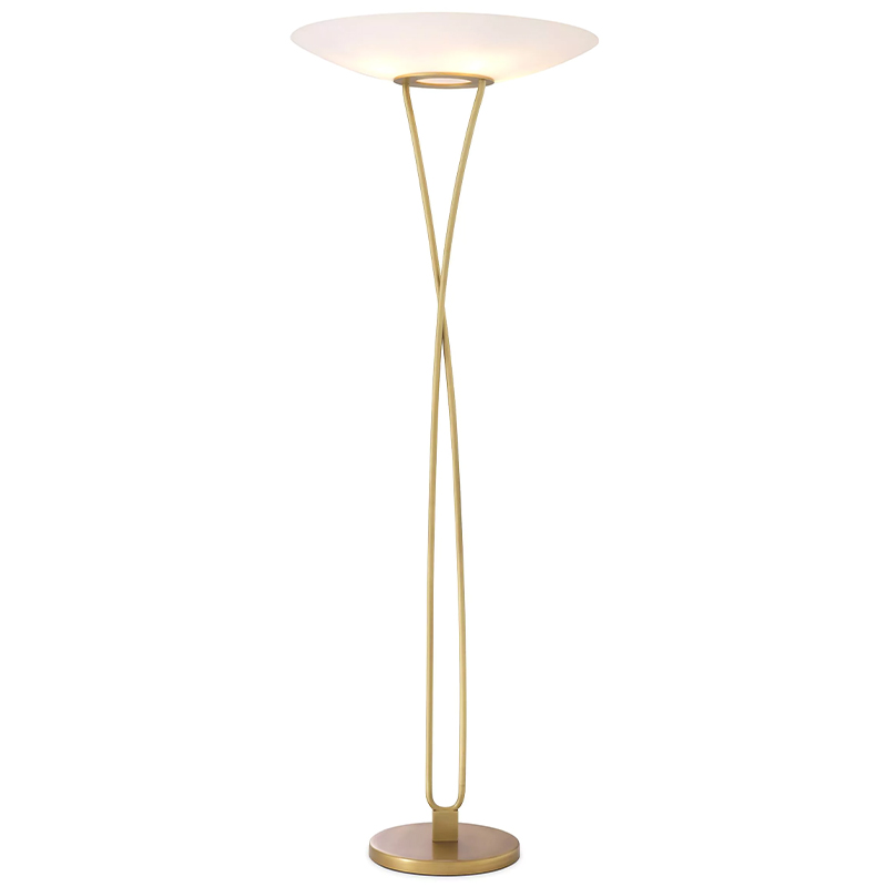 Товар Eichholtz Floor Lamp Laila Латунь Белый Товар Eichholtz Floor Lamp Laila Латунь Белый в Тюмени | Loft Concept