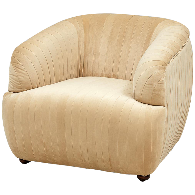 Кресло песочного цвета велюр Lorelai Sand Armchair Песочный Кресло песочного цвета велюр Lorelai Sand Armchair Песочный в Тюмени | Loft Concept