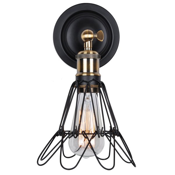 Бра Loft Cage Pendant II Черный матовый Бронза Бра Loft Cage Pendant II Черный матовый Бронза в Тюмени | Loft Concept