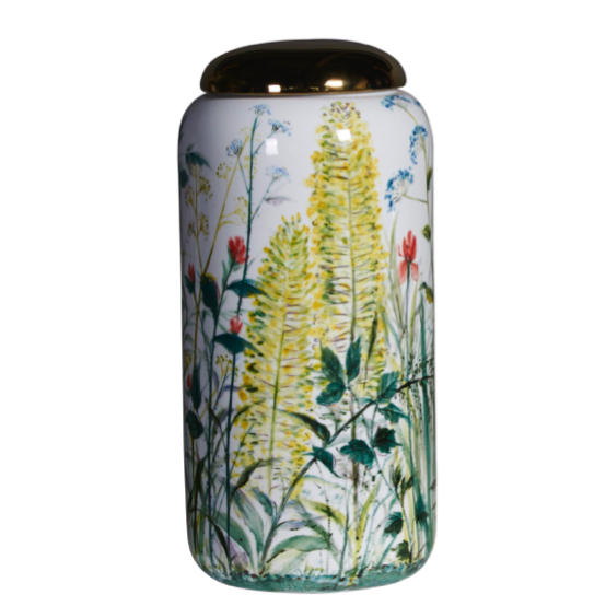 Ваза настольная Flower Yellow Белый Зеленый Ваза настольная Flower Yellow Белый Зеленый в Тюмени | Loft Concept