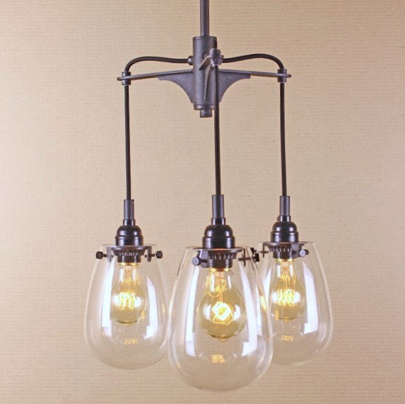 Люстра Railway Trio Pendant Черный Люстра Railway Trio Pendant Черный в Тюмени | Loft Concept
