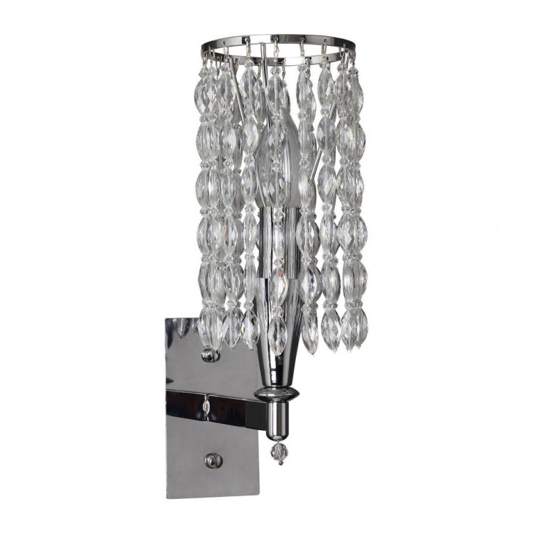 Бра Messina Crystal Wall Lamp Прозрачный Хром Бра Messina Crystal Wall Lamp Прозрачный Хром в Тюмени | Loft Concept