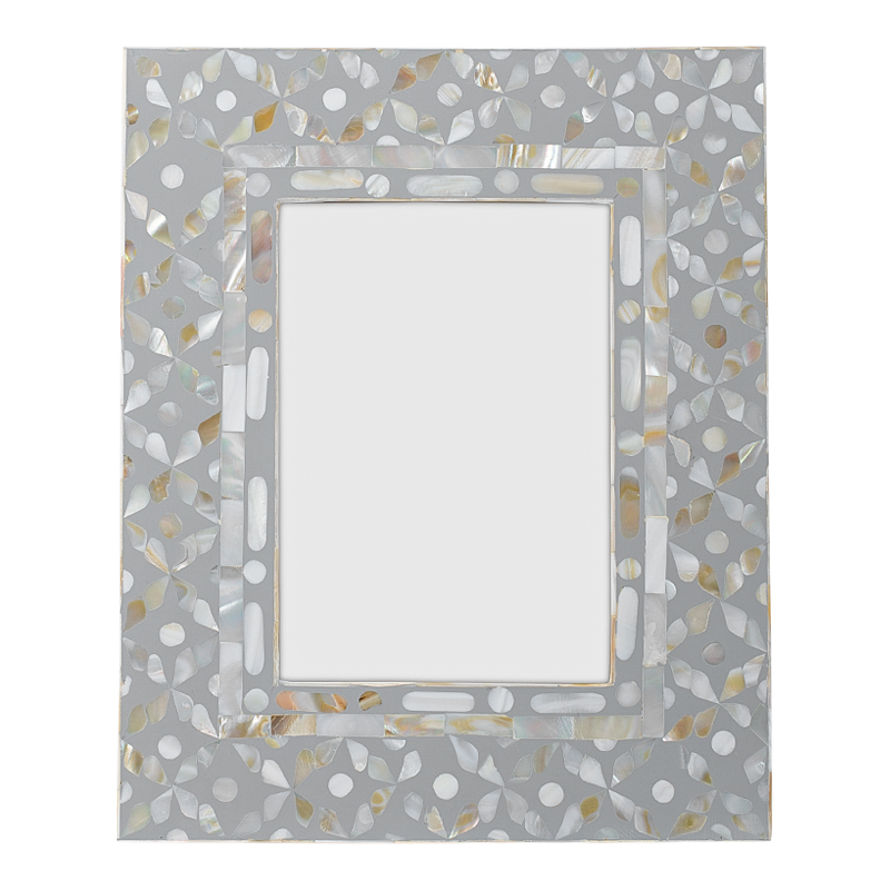 Рама для фото Bone Inlay Pearl Gray M Серый Перламутровый Рама для фото Bone Inlay Pearl Gray M Серый Перламутровый в Тюмени | Loft Concept