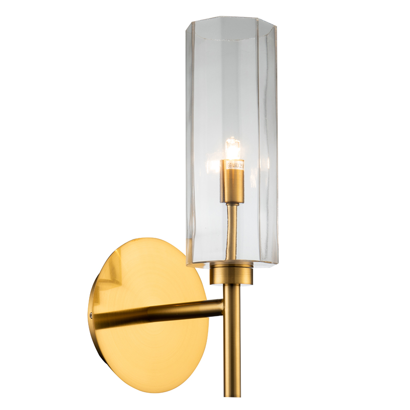 Бра Claudine Sconce Латунь Прозрачный Бра Claudine Sconce Латунь Прозрачный в Тюмени | Loft Concept