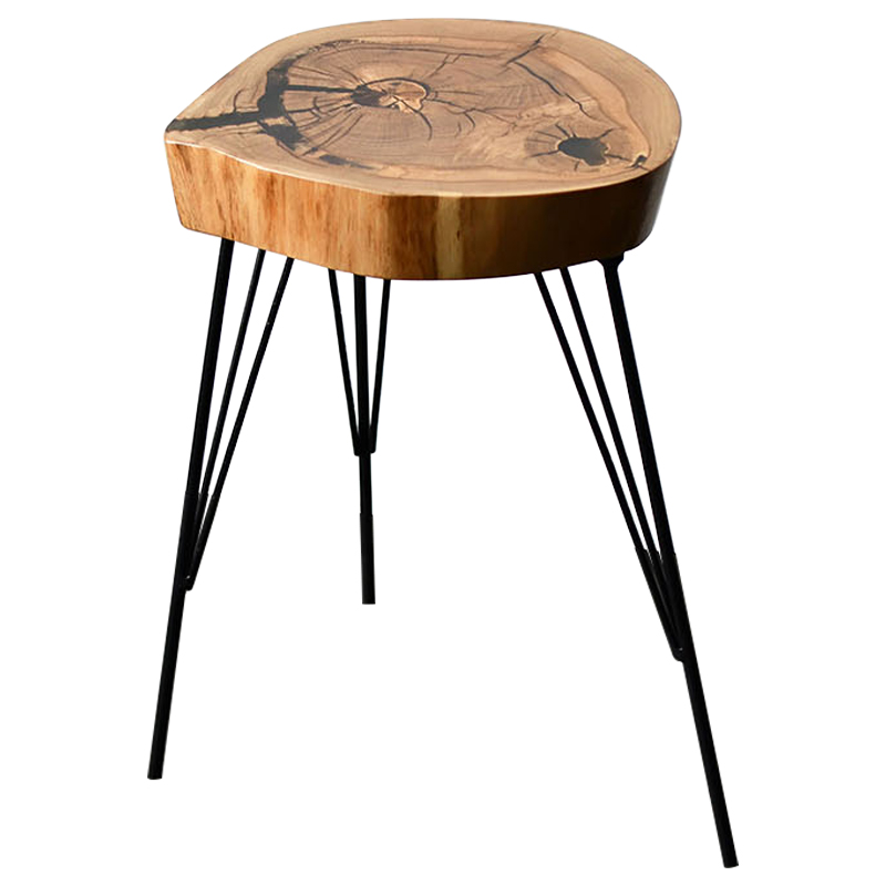 Приставной стол Kaylum Industrial Metal Rust Side Table Светлый дуб Черный Приставной стол Kaylum Industrial Metal Rust Side Table Светлый дуб Черный в Тюмени | Loft Concept