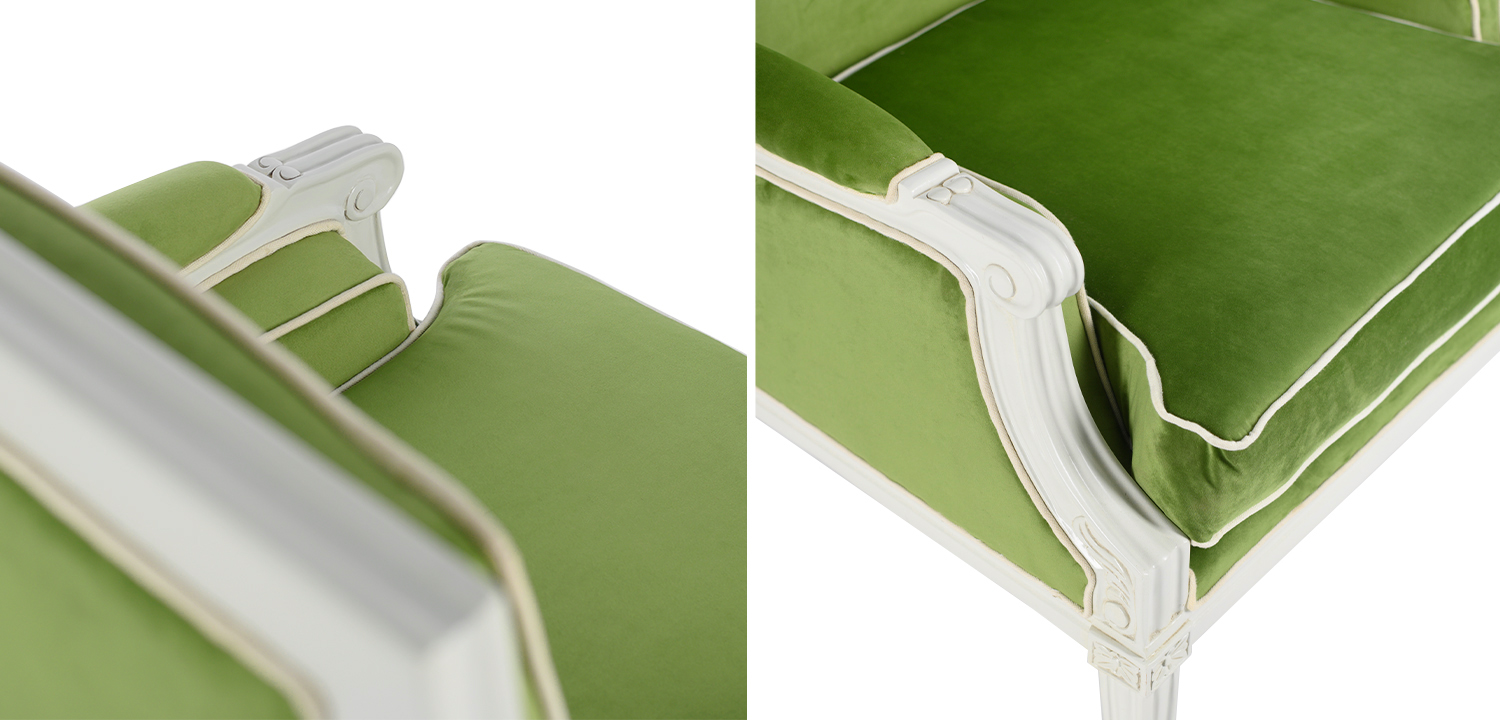 Кресло French Provence Armchair Ferrand green - фото №1