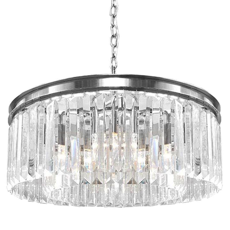 Люстра RH Odeon Chandelier Silver 65 Прозрачное Стекло Серебряный Люстра RH Odeon Chandelier Silver 65 Прозрачное Стекло Серебряный в Тюмени | Loft Concept