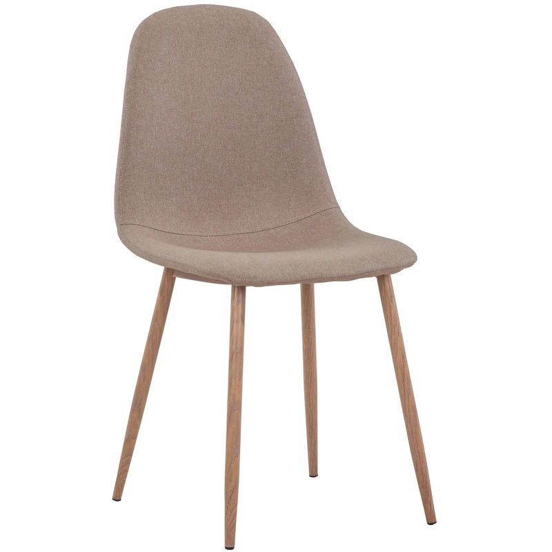 Стул Archie Chair Ткань Бежевая Рогожка Деревянные ножки Бежевый Древесина Стул Archie Chair Ткань Бежевая Рогожка Деревянные ножки Бежевый Древесина в Тюмени | Loft Concept