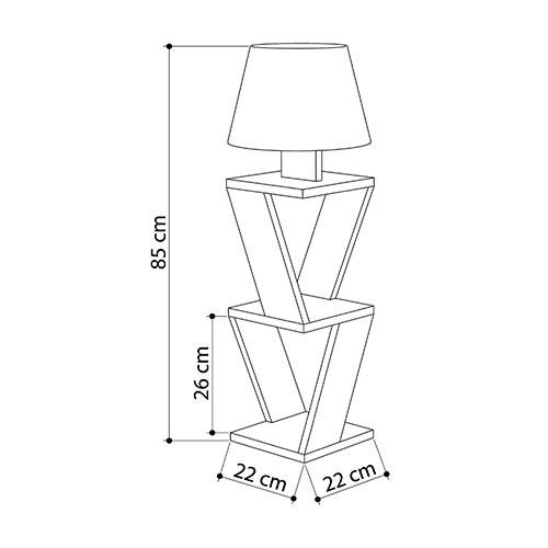 Торшер белый с каркасом с 2-мя полками и тканевым абажуром KOZENA SIDE FLOOR LAMP WHITE Торшер белый с каркасом с 2-мя полками и тканевым абажуром KOZENA SIDE FLOOR LAMP WHITE в Тюмени