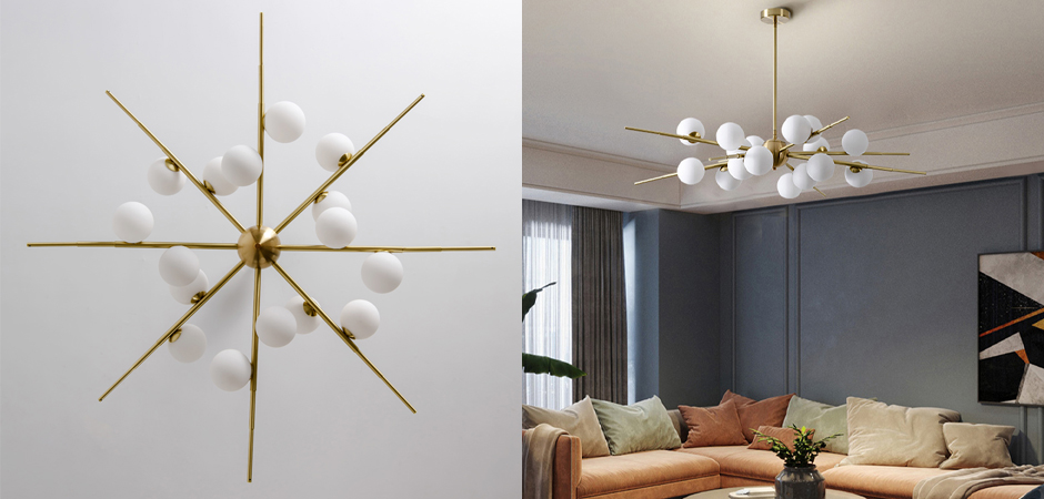 Люстра Cherry Bomb 16 balls Gold Люстра Cherry Bomb 16 balls Gold - Loft-Concept в Тюмени