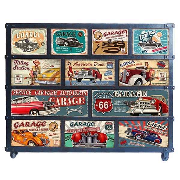 Комод металлический в стиле лофт Loft Retro Car Мульти Комод металлический в стиле лофт Loft Retro Car Мульти в Тюмени | Loft Concept